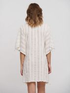 Εικόνα της Ble Resort Collection Λευκό Καφτάνι Με Χάντρες.