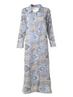 Εικόνα της Ble Resort Collection Γυναικείο Μακρύ Φόρεμα Παραλίας Μπλε 5-41-444-0046