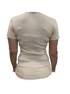 Εικόνα της Dreams μπεζ γυναικείο φανελάκι με κοντό μανίκι.