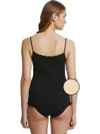 Εικόνα της Μπεζ γυναικεία φανελάκια από 100% βαμβάκι. Με ψιλή ράντα και πλαϊνές ραφές. Συσκευασία 2 τεμαχίων.