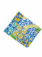 Εικόνα της BLE ΦΟΥΛΑΡΙ/ΠΑΡΕΟ ΜΠΛΕ/ΚΙΤΡΙΝΟ 110Χ180 (100% COTTON)