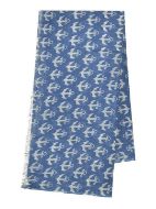 Εικόνα της BLE ΦΟΥΛΑΡΙ/ ΠΑΡΕΟ ΜΠΛΕ ΜΕ ΛΕΥΚΕΣ ΑΓΚΥΡΕΣ 100Χ180 (100% COTTON). (ΚΩΔ.: 5-43-955-0036)