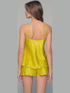 Εικόνα της Milena by Paris Καλοκαιρινό Σατέν Babydoll Lemon 004189-Lemon