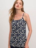 Εικόνα της Vamp Καλοκαιρινό Γυναικείο Σετ Πιτζάμας Βαμβακερό Blue Marine 70059