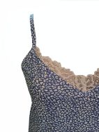 Εικόνα της Noidinotte Βαμβακερό Σιέλ λεοπάρ νυχτικό ραντάκι.