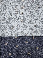 Εικόνα της Galaxy Βαμβακερή λευκή/μπλε γυναικεία πιτζάμα.