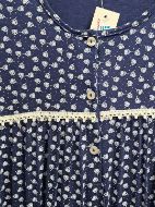 Εικόνα της Galaxy Γυναικείο κλασικό νυχτικό μπλε.