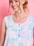 Εικόνα της Jeannette Lingerie Βαμβακερό  Καλοκαιρινό Γυναικείο Νυχτικό Ροζ 7819