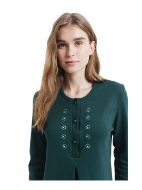 Εικόνα της Γιώτα κυπαρισσί βαμβακερό νυχτικό με κουμπιά.