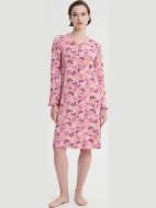 Εικόνα της Vamp Χειμερινό Γυναικείο Νυχτικό Ροζ 19002