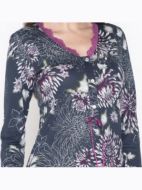 Εικόνα της Jeannette Γυναικείο νυχτικό μπλε φλοράλ.