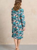 Εικόνα της Jeannette Πετρόλ Εμπριμέ Νυχτικό Κλασικό Πατιλέτα (7931)