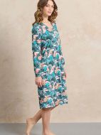 Εικόνα της Jeannette Πετρόλ Εμπριμέ Νυχτικό Κλασικό Πατιλέτα (7931)