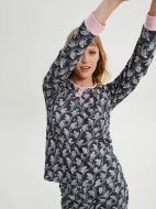 Εικόνα της Vamp Χειμερινό Γυναικείο Σετ Πιτζάμας Γκρι 19465