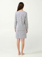 Εικόνα της Vamp Χειμερινό Βαμβακερό Γυναικείο Νυχτικό Light Gray 21451