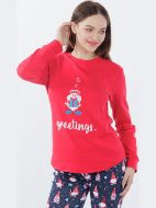 Εικόνα της MEI Χειμερινό Γυναικείο Σετ Πιτζάμας Βαμβακερό 802450-24-Multicolor