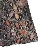 Εικόνα της Elite καφέ snake print νυχτικό με ρυθμιζόμενες ράντες.