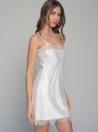 Εικόνα της Milena by Paris Καλοκαιρινό Σατέν Νυφικό Γυναικείο Νυχτικό Ιβουάρ 003430