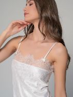 Εικόνα της Milena by Paris Καλοκαιρινό Σατέν Νυφικό Γυναικείο Νυχτικό Ιβουάρ 003430