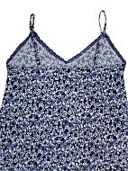 Εικόνα της Elite Μπλε Εμπριμέ Νυχτικό Με Ράντα.