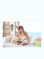 Εικόνα της Milena by Paris Νυφικό Γυναικείο Σετ Πιτζάμας Σατέν Λευκό 9121