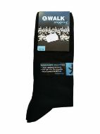 Εικόνα της Walk Ανδρικές Βαμβακερές Κάλτσες Μαύρες Με Αόρατη Ραφή.