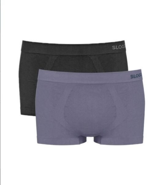 Εικόνα της 2 Pack Boxer Sloggi Men Go Smooth Hipster Μαύρο/Γκρι.