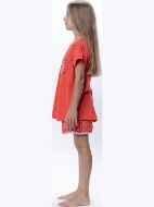 Εικόνα της Galaxy Παιδική Πιτζάμα Καλοκαιρινή Βαμβακερή Κοραλί 328-25