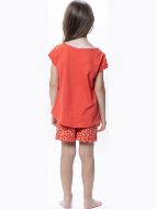 Εικόνα της Galaxy Παιδική Πιτζάμα Καλοκαιρινή Βαμβακερή Κοραλί 308-25