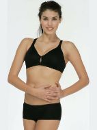 Εικόνα της Triumph Triaction Fitness Μαύρο Αθλητικό Σουτιέν 10005020-0004