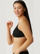 Εικόνα της Naturana μαύρο σουτιέν χωρίς μπανέλα, με ελαφριά επένδυση.