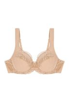 Εικόνα της Triumph Modern Lace + Cotton W02 Μπεζ Σουτιέν Με Μπανέλες 10213069-00EP
