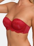 Εικόνα της Dorina Zelina Strapless Κόκκινο Σουτιέν Με Μπανέλα & Ελαφριά Επένδυση.