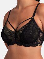 Εικόνα της Dorina Bailey Μαύρο/Χρυσό Σουτιέν Με Μπανέλες.