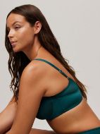Εικόνα της Ysabel Mora πράσινο σκούρο σουτιέν με μπανέλα, χωρίς επένδυση.
