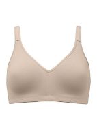 Εικόνα της Μπεζ ελαστικό σουτιέν εγκυμοσύνης. Χωρίς μπανέλα, χωρίς επένδυση. Ανατομικές, ρυθμιζόμενες ράντες.