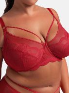 Εικόνα της Dorina Κόκκινο Σουτιέν Με Μπανέλες & Δαντέλα.