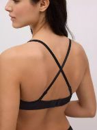 Εικόνα της Ysabel Mora Μαύρο Σουτιέν Push Up με Μπανέλες 10750