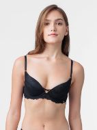 Εικόνα της Dorina Esme Plunge 3/4 Cup Black Bra.