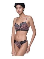 Εικόνα της Dorina Zena Balcony λεοπάρ σουτιέν με μπανέλα και ελαφριά ενίσχυση.