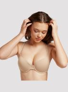 Εικόνα της Gisela push-up μπεζ σουτιέν με μπανέλα.