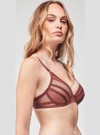 Εικόνα της Gisela Καφέ Σουτιέν Με Μπανέλες & Ελαφριά Επένδυση.