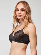 Εικόνα της Gisela μαύρο σουτιέν με μπανέλες & ελαφριά επένδυση.