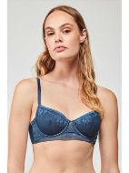 Εικόνα της Gisela μπλε σουτιέν με μπανέλες & ελαφριά επένδυση.
