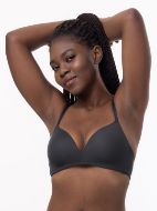 Εικόνα της Dorina Retta Ανθρακί σουτιέν χωρίς μπανέλα, με ελαφριά επένδυση.