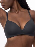 Εικόνα της Dorina Retta Ανθρακί σουτιέν χωρίς μπανέλα, με ελαφριά επένδυση.