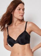 Εικόνα της Gisela μαύρο σουτιέν με μπανέλα και ελαφριά επένδυση.