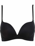 Εικόνα της Lormar Desiderio Reggiseno μαύρο σουτιέν χωρίς μπανέλα, με ενίσχυση.