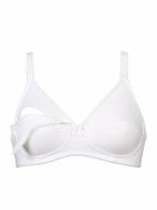 Εικόνα της Naturana Λευκό σουτιέν θηλασμού (100% βαμβάκι). Χωρίς μπανέλα, χωρίς επένδυση.