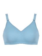 Εικόνα της Naturana σιέλ μαλακό σουτιέν θηλασμού, χωρίς επένδυση, χωρίς μπανέλα.